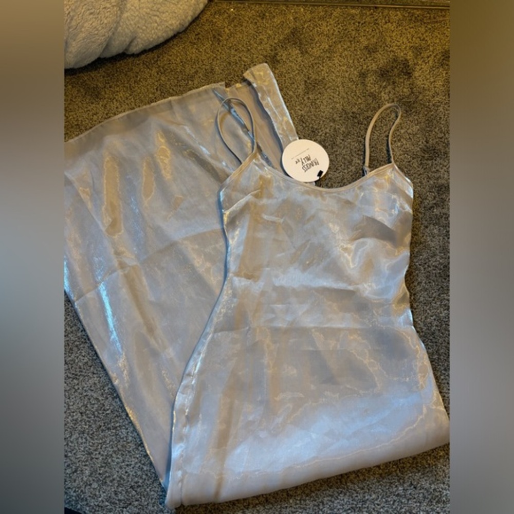 Princess Polly Silver Maxi Dress
